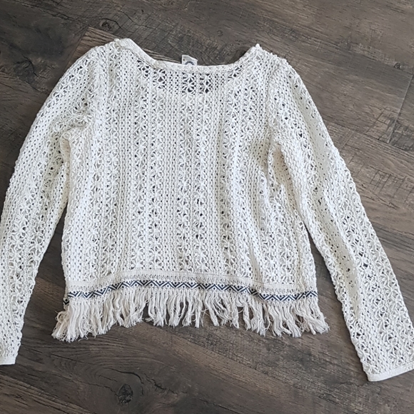 3/$25 Akemi + Kin Fanja Crochet crop top, size S - Picture 8 of 8